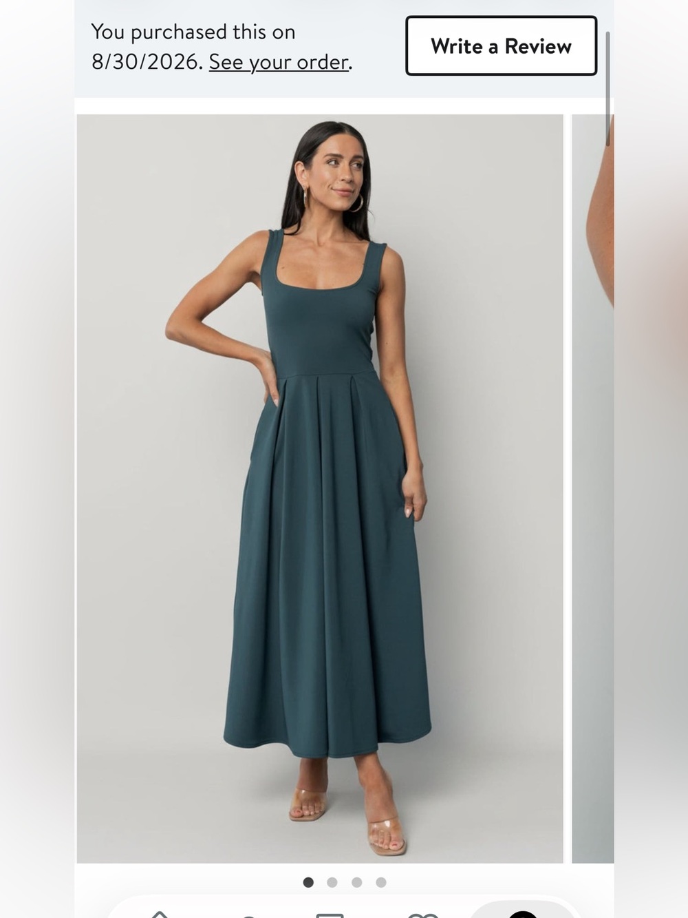 Baltic Born Giavanna Maxi Dress - Dark Green